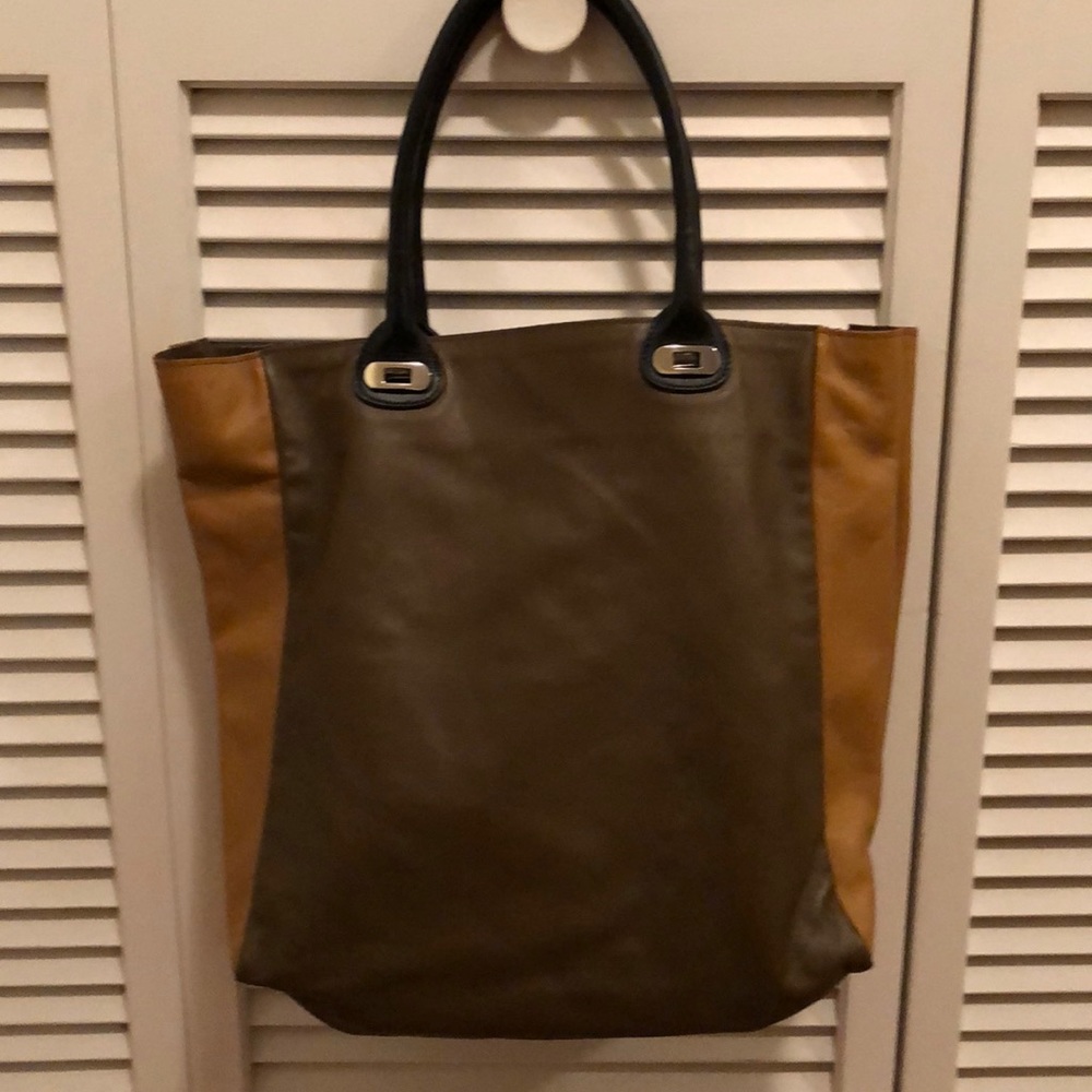Marni Leather Colorblock Tote